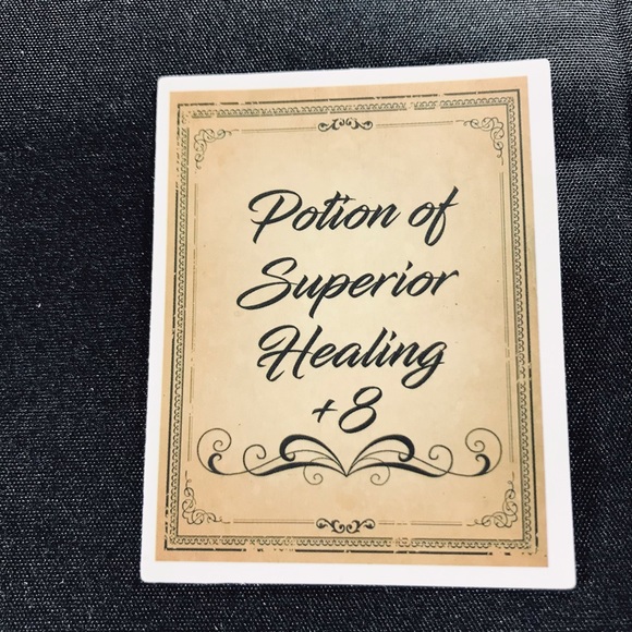 Superior Healing Potion Witchy Sorceress Supreme Potion B0ttle Label Sticker - Picture 2 of 7